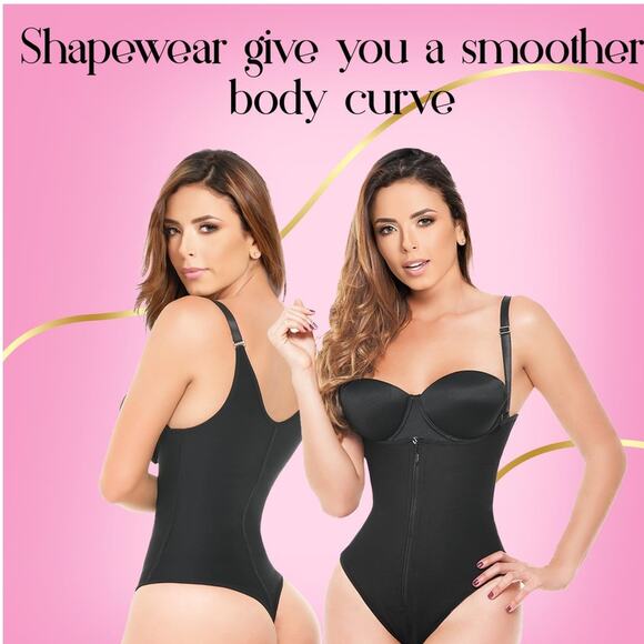 NWOT Ann Michell Briana Post-Surgery Open Bust Bodysuit Hourglass Shapewear S - Picture 1 of 11